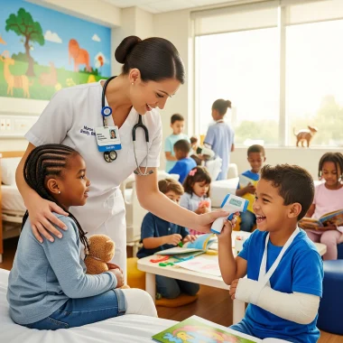 enfermeras fcd con niños